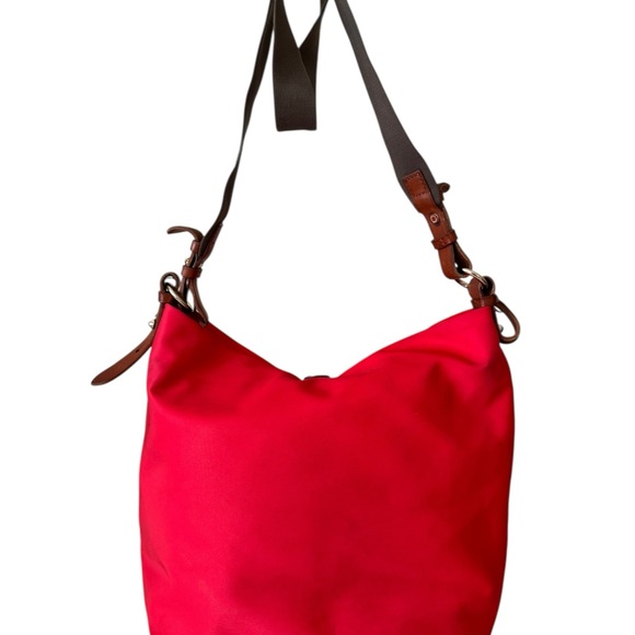 Dooney & Bourke Windham Annie Sac Red Shoulder Hobo Crossbody Bag Casual - Picture 9 of 16